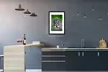 MuchoWow® Gerahmtes Poster Vogel - Eule - Tiere - Braun - Produktbild-Vorschau 2