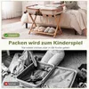COSTWAY Gepäckablage Bambus, klappbarer Kofferständer mit Produktbild-Vorschau 6