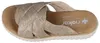 RIEKER Damen Pantolette beige gold metallic Kunstleder - Produktbild-Vorschau 6