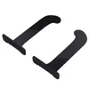 Two black acrylic wall mounts for yoga mats, shown against a white background. Podgląd zdjęcia produktu
