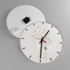 Wanduhr - Rund - Glasuhr - Frau eins Linie - 40x40cm - Produktbild-Vorschau 2
