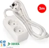 Wandcontactdoos met 2 stopcontacten, zonder schakelaar, EDM Productafbeelding-voorbeeld 2