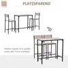 HOMCOM Bartisch Set 3-teilig, Esstisch mit 2 Barhocker, Produktbild-Vorschau 7