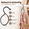 4er-Set Gürtelhalter S-Haken, Edelstahl beschichtet Produktbild-Vorschau 2
