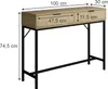 Schminktisch Vicco Lennox Eiche 100 x 75 cm mit 2 Produktbild-Vorschau 3