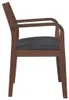 vidaXL Sedie da pranzo con cuscino 2 pz. Legno massiccio Anteprima dell’immagine prodotto 6