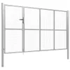 vidaXL Portail de jardin en acier, 350 x 200 cm, argenté Voir les images du produit 2