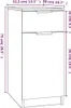 A diagram of a cabinet with dimensions indicated. Anteprima dell’immagine prodotto