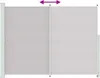 vidaXL Seitenmarkise Ausziehbar 220x300 cm Grau Produktbild-Vorschau 7