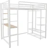 Łóżko na poddaszu Sweiko z drabinką 90x200cm, pojedyncze Podgląd zdjęcia produktu 16