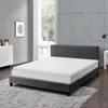 A modern bedroom setting with a bed featuring a mattress topper. Náhled obrázku produktu
