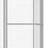 vidaXL Katzenkäfig 3x1,5x1,5 m Verzinkter Stahl Produktbild-Vorschau 3
