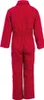 A red child's jumpsuit shown from the back. Produktbild-Vorschau