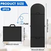 This image displays the product size information for two garment bags. One bag is shown folded, and the other is shown unfolded, with dimensions indicated. The background is a plain white. Produktbild-Vorschau