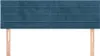 vidaXL Kopfteile Dunkelblau 144x5x78/88 cm Samt Produktbild-Vorschau 3