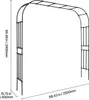 VEVOR Gartenbogen, 2400x2500x400 mm Rosenbogen, Rankhilfe, Produktbild-Vorschau 8