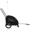 vidaXL Fahrradanhänger Hunde Schwarz Oxford-Gewebe und Produktbild-Vorschau 5