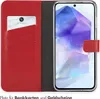 Selencia Echtleder Klapphülle Samsung Galaxy A26 - Rot Produktbild-Vorschau 3