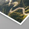 Poster - Poster ohne Rahmen - Berge Weg Wald - 70x50 cm - Produktbild-Vorschau 2