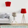 Wogati® Premium Lampenschirm E14/E27 Baumwolle | Rot / Produktbild-Vorschau 2