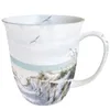 Tasse 10cm Porzellan mit Strand & Meer Motiv Hellblau / Produktbild-Vorschau 3