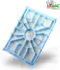 A blue filter for a vacuum cleaner is shown on a white background. Produktbild-Vorschau
