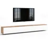 AX LIVING Barvo 3x100 TV Kommode Lowboard Braun/Weiß Produktbild-Vorschau 4