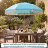 COSTWAY Parasol ogrodowy Boho, φ170 cm Parasol ogrodowy z Podgląd zdjęcia produktu 8