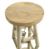 VAN DER LEEDEN Schemel Natur Ø 17 cm - Teakholz massiv Produktbild-Vorschau 2