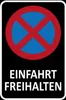 vianmo Holzschild 30x20 cm Einfahrt freihalten Warnschild Produktbild-Vorschau 1
