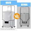 3 Stück Kofferhülle Kofferschutzhülle Transparente PVC Produktbild-Vorschau 3
