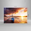 Bilder auf glas - Ufer Boot Strand - 120x80cm - Glasbilder Produktbild-Vorschau 3