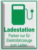 vianmo Blechschild 40x30 cm Parken Ladestation nur Produktbild-Vorschau 1