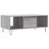 The Living Store Couchtisch Grau Sonoma 90x50x36,5 cm Produktbild-Vorschau 3