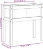 vidaXL Pflanzkübel mit Beinen Wachsbraun 70x31x70 cm Produktbild-Vorschau 7