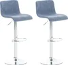 CLP 2er Set Barhocker Hover Stoff höhenverstellbar und Produktbild-Vorschau 1