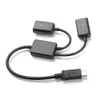 H67 USB C Stecker auf Dual USB Buchse Kabel Adapter 19cm Produktbild-Vorschau 2