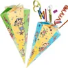com-four® 2x Schultüte 30cm - Geschwisterschultüten aus Produktbild-Vorschau 1