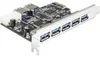 PCI Express Karte >5x ext +2x int.USB3.0 Produktbild-Vorschau 1