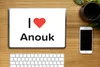 MuchoWow® Laptop Aufkleber Sticker Cover Ich liebe - Anouk Produktbild-Vorschau 2