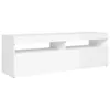 vidaXL TV-Schrank mit LED-Leuchten Hochglanz-Weiß 120x35x40 Produktbild-Vorschau 17