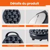 Zimilo Appareil à takoyaki 14 trous avec affichage LED, Voir les images du produit 7
