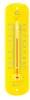 Gartenthermometer 19cm Metall Retro in Gelb Außen Garten Produktbild-Vorschau 1