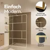 Duschwand gold Marwell Walk In Dusche Bricks Gold 120x195 Produktbild-Vorschau 1