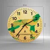 Wanduhr - Rund - Glasuhr - Wolf modern Grafik - 30x30cm - Produktbild-Vorschau 3