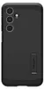 A black smartphone case with a kickstand is shown from the back. Produktbild-Vorschau