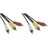 InLine 89601, 3 x RCA, 1,5 m, Čierna Náhľad obrázku produktu 4
