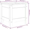 vidaXL Pflanzkübel Grau 40x40x39 cm Massivholz Kiefer Produktbild-Vorschau 7