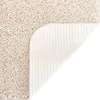 Möbel Flauschiger Teppich mit Latexrücken Creme 200x200 cm Produktbild-Vorschau 5