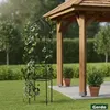 Gerdo | Zahradní sloupová pergola 200 cm, černá – kovová Náhled obrázku produktu 3